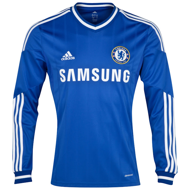 Camiseta Manga Larga del Chelsea 2013 2014 Segunda Equipacion