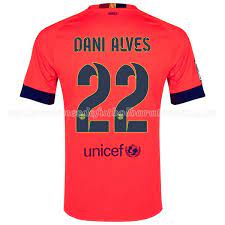 Segunda equipacion Dani Alves del Barcelona 2014 - 2015 baratas