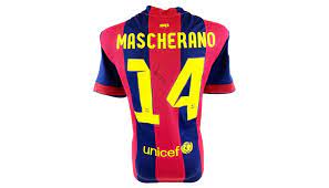 Segunda equipacion Mascherano del Barcelona 2014 - 2015 baratas