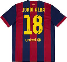 Segunda equipacion Jordi Alba del Barcelona 2014 - 2015 baratas